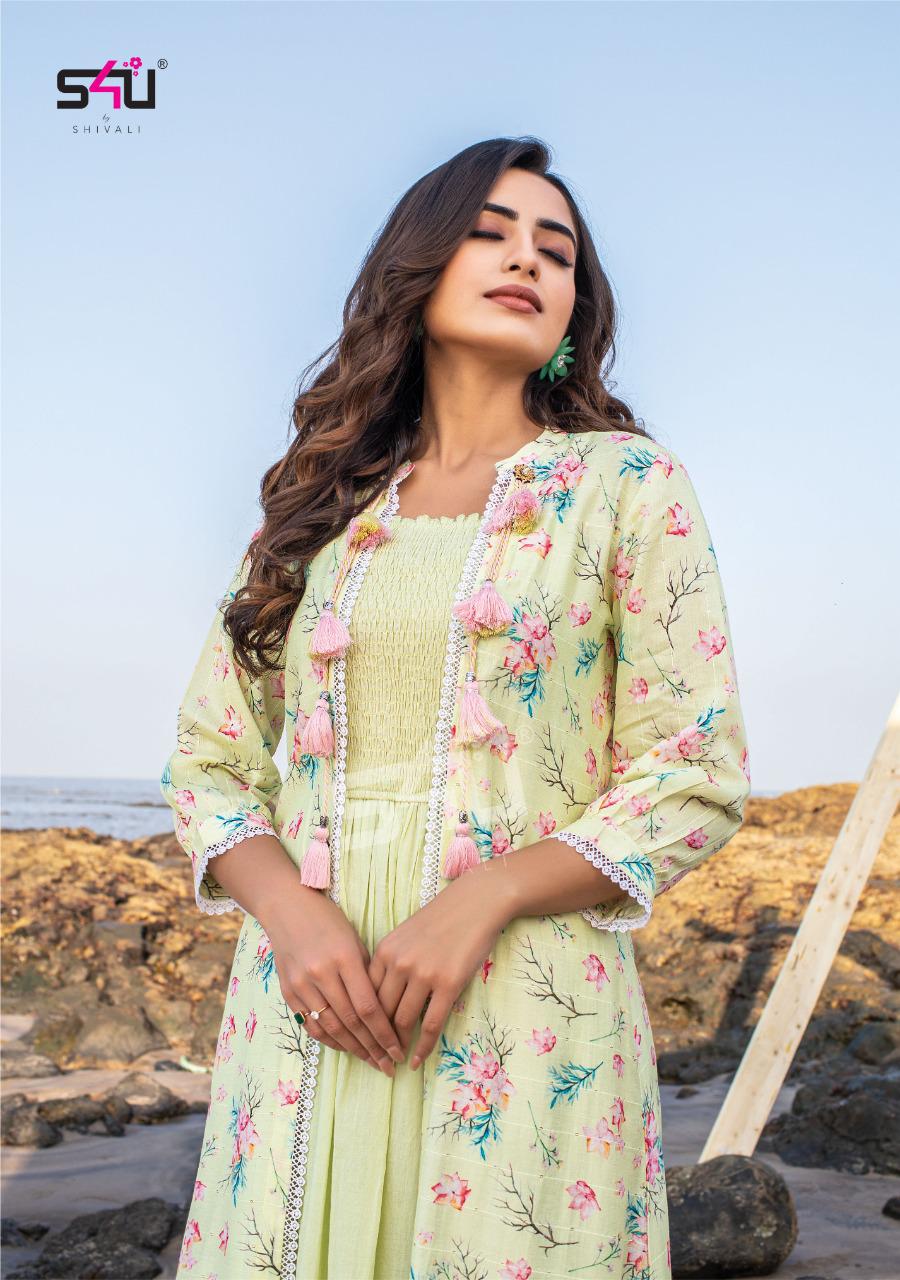 S4u Hello Jackets 6 New Stylish Fancy Party Wear Kurti Collection
